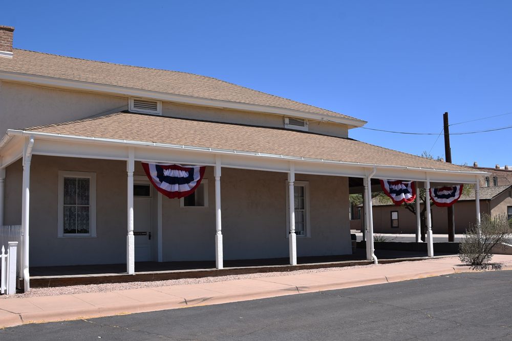 Exterior of McFarland State Historic Park's first pinal courthouse