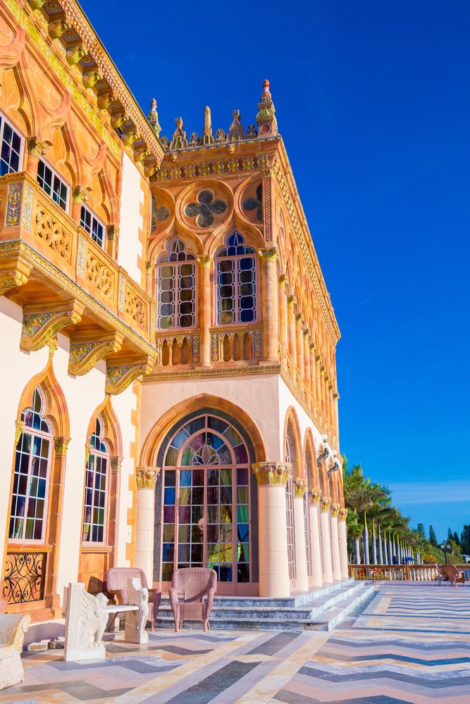 Closer view of The John and Mable Ringling Museum of Art in Sarasota
