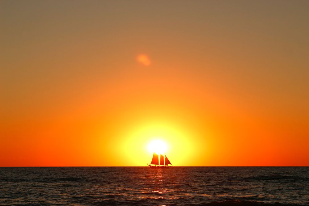 Sunset at Oval Beach