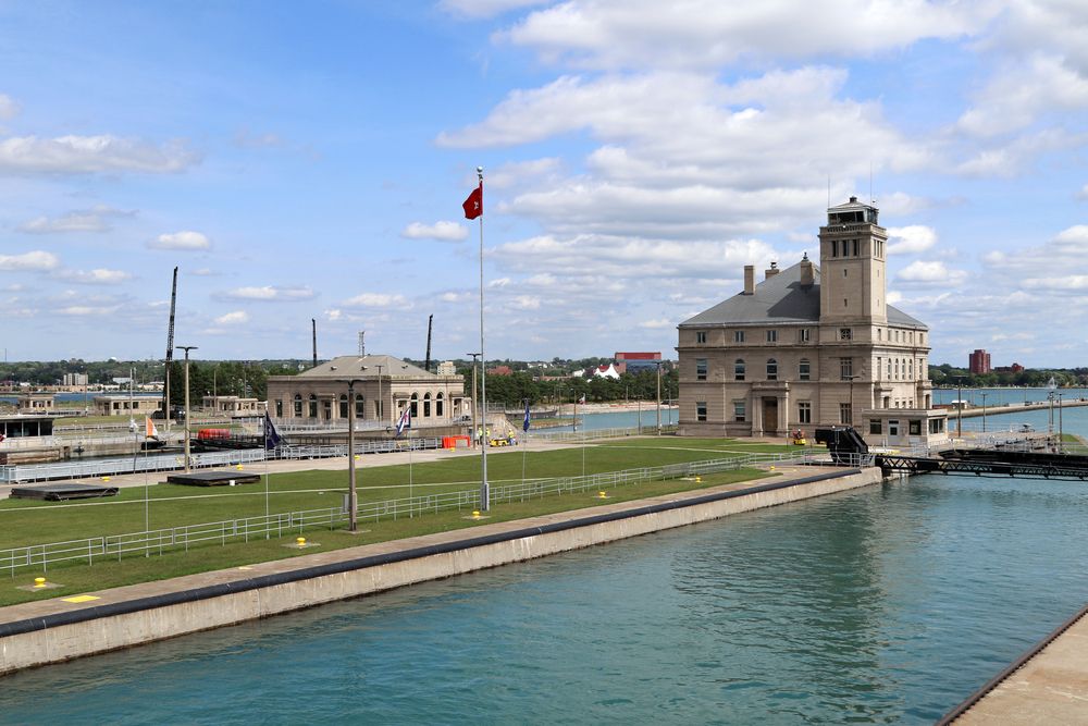 View of the Soo Locks