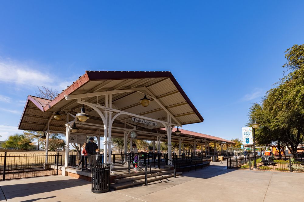 People at McCormick-Stillman Railroad Park