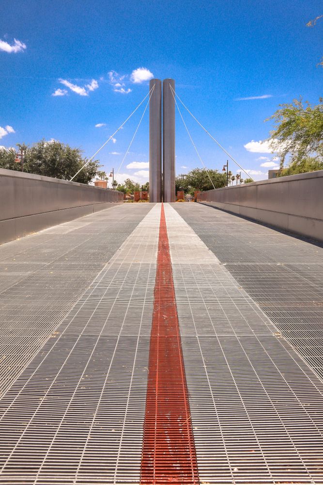Walkway of Soleris Bridge and Plaza