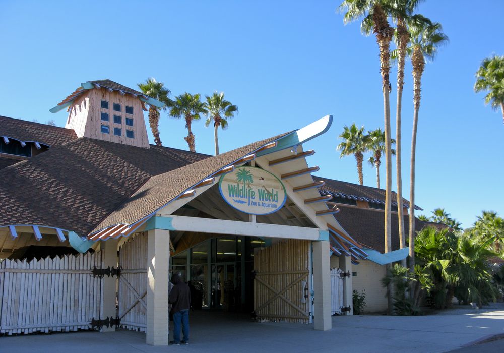 Exterior of the Wildlife World Zoo, Aquarium & Safari Park