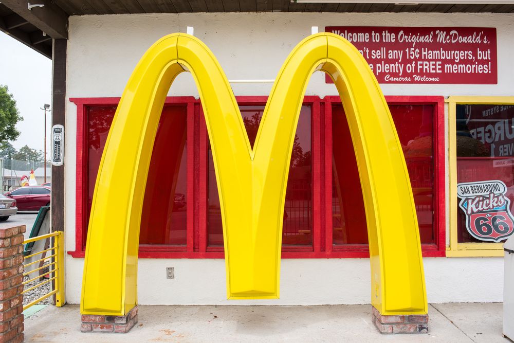 Iconic golden arches of the Original McDonald’s Site & Museum