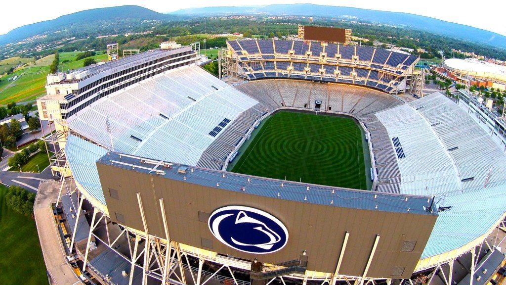 Aerial view of Beaver Stadium