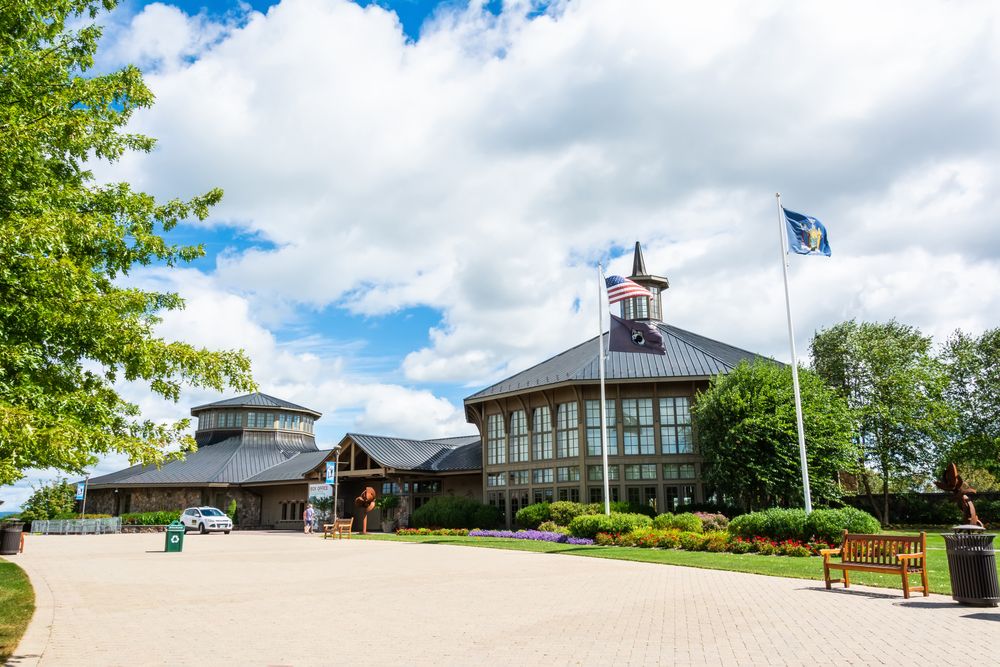 Exterior of Bethel Woods Center for the Arts museum