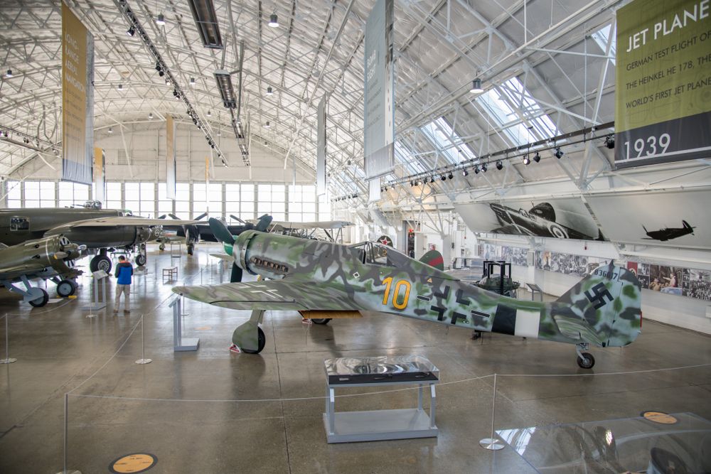 Interior of the Flying Heritage & Combat Armor Museum