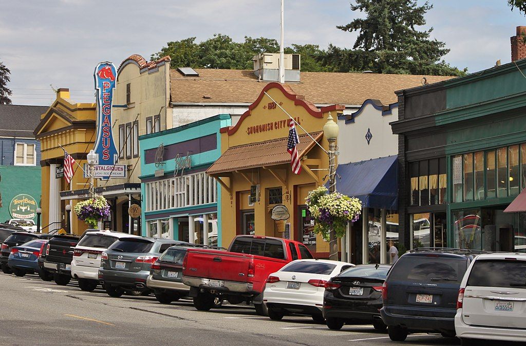 Buildings along Historic Downtown Snohomish