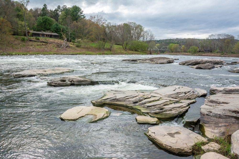 Delaware river at Skinners Falls