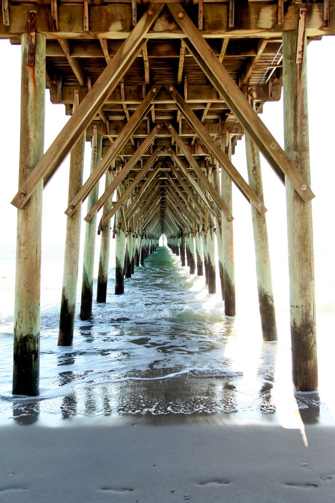 Structure of Surf City Ocean Pier
