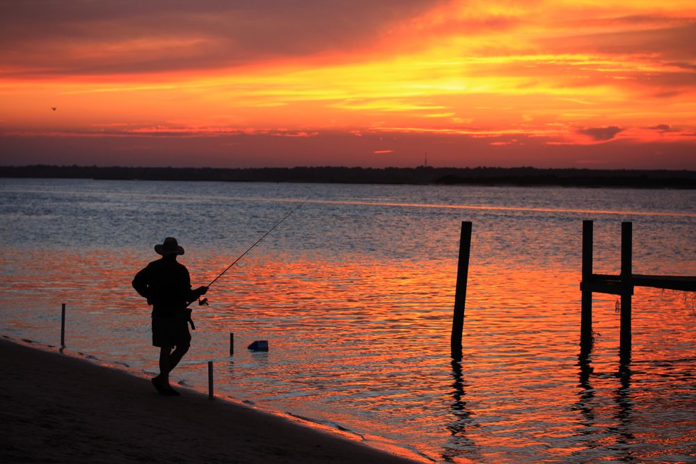 Fishing at Topsail Island