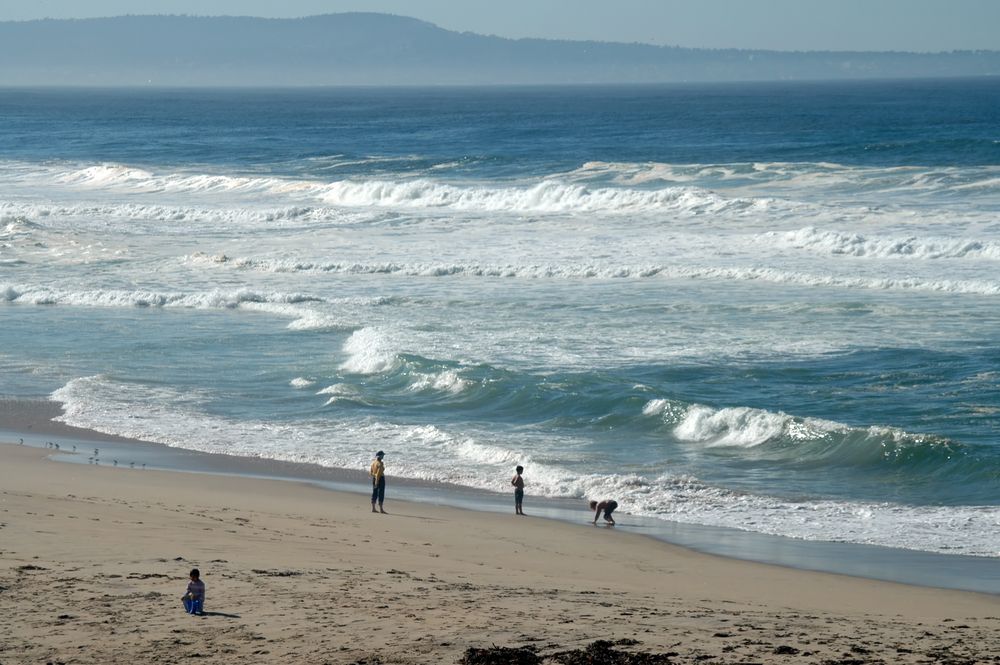 People at Marina State Beach