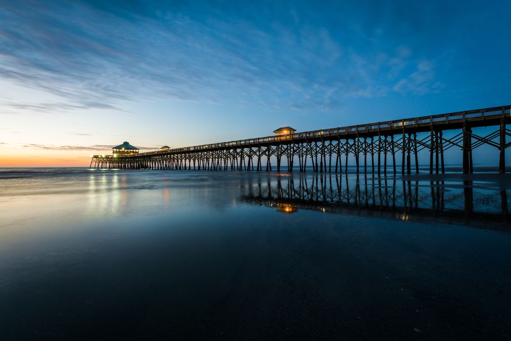 Sunrise at Folly Beach Fishing Pier