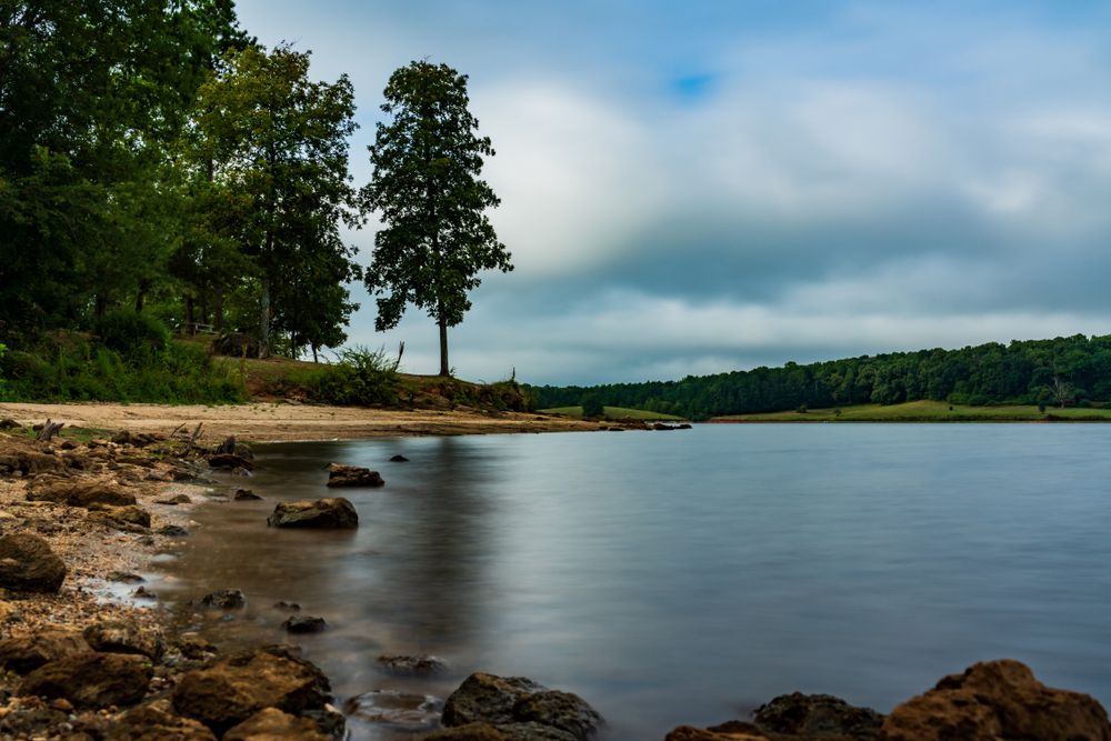 The waters of Lake Varner Reservoir