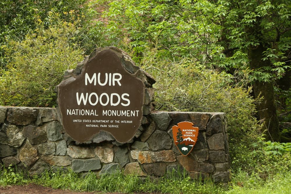 Welcome sign of Muir Woods