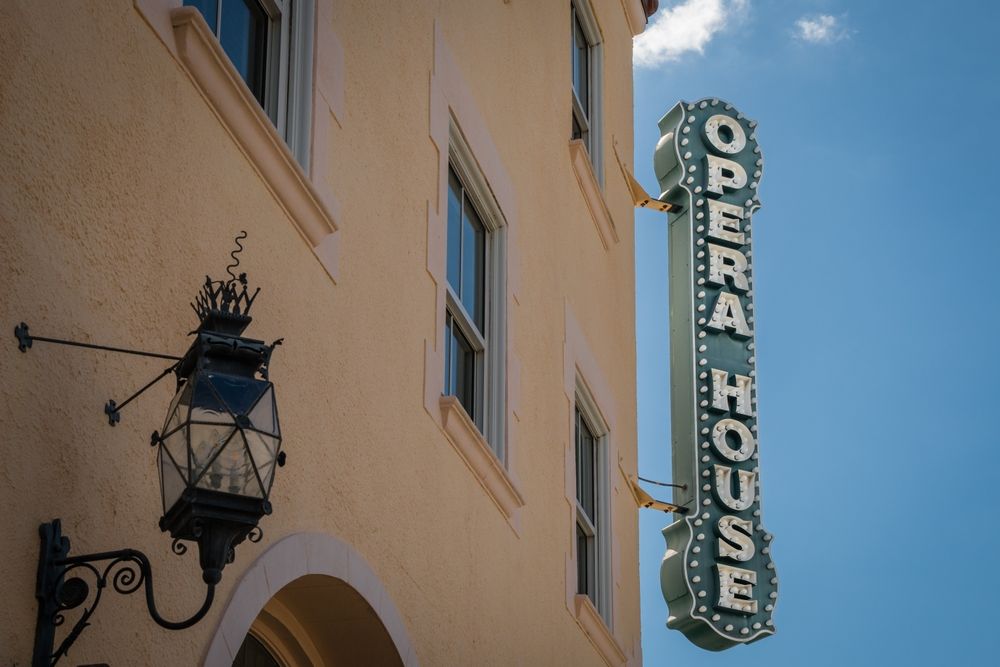 Signage of Sarasota Opera House