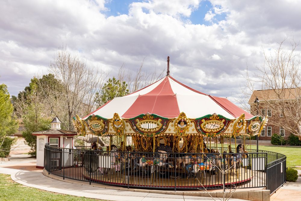 A carousel at the Historic Town Square