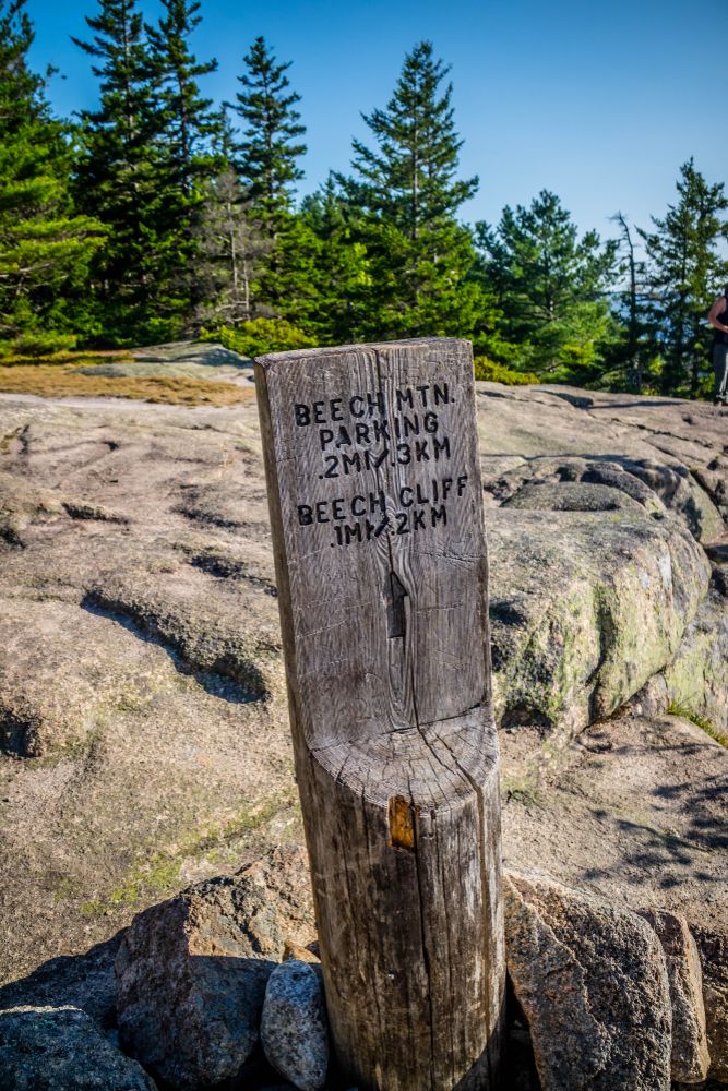 Marker at Beech Cliff Trail