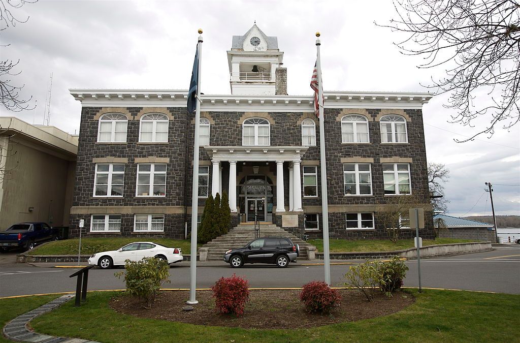 Exterior of County Courthouse at St. Helens Old Town