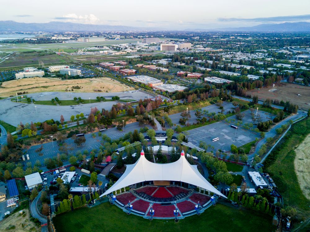 Aerial View of  Shoreline Amphitheatre