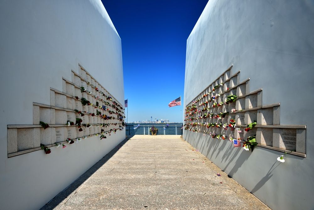Postcards memorial at Staten Island September 11 Memorial