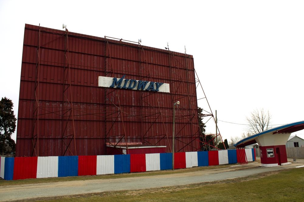 Exterior of Midway Drive-In Theatre