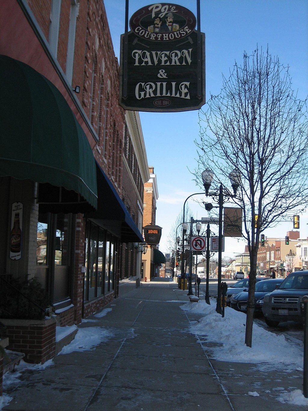 Signage of PJ’s Courthouse Tavern