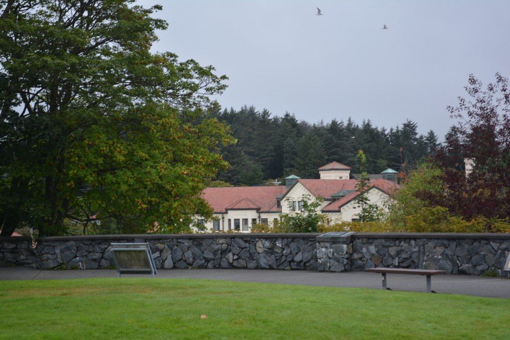 Exterior of the Baranof Castle State Historic Site.