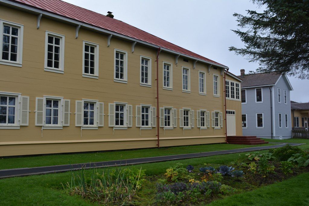 Closer exterior view of the Russian Bishops House