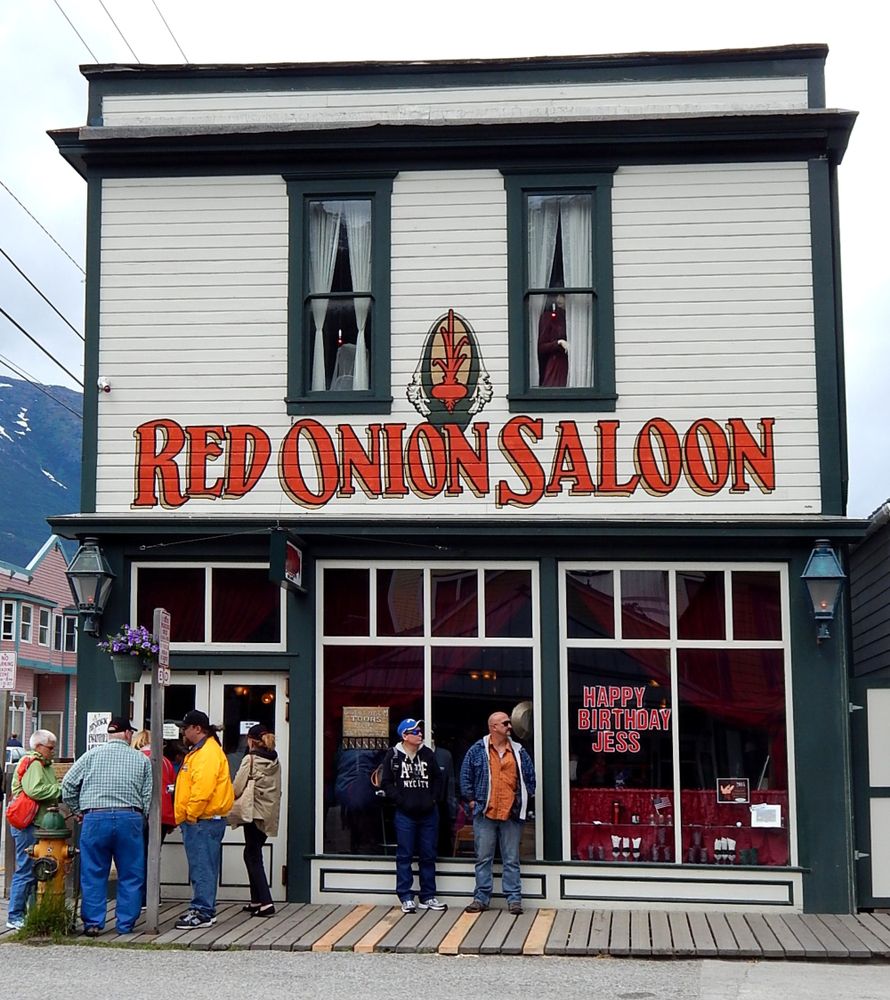 Exterior of the Red Onion Saloon