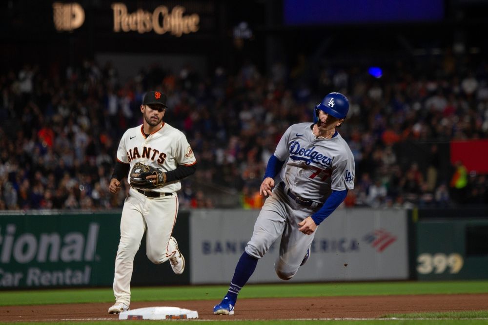 Baseball game in Oracle Park