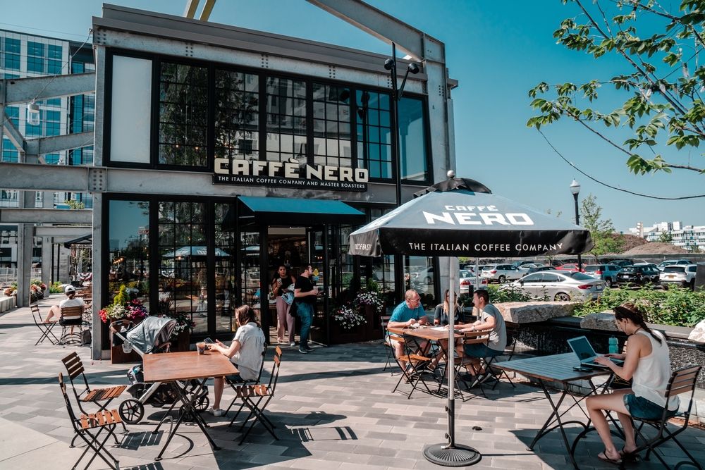 A cafe at Assembly Row