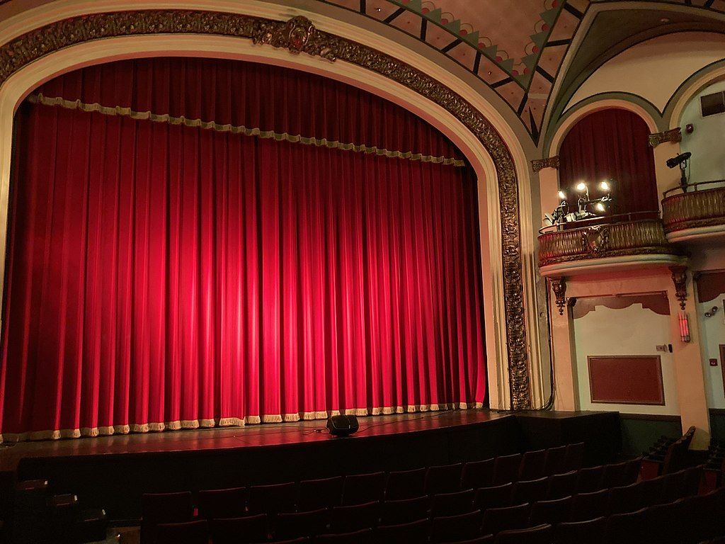 Main stage of the Historic Somerville Theatre