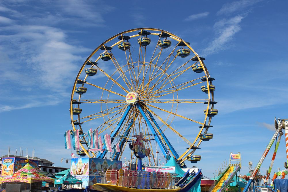 A ferris wheel at Missouri State Fair