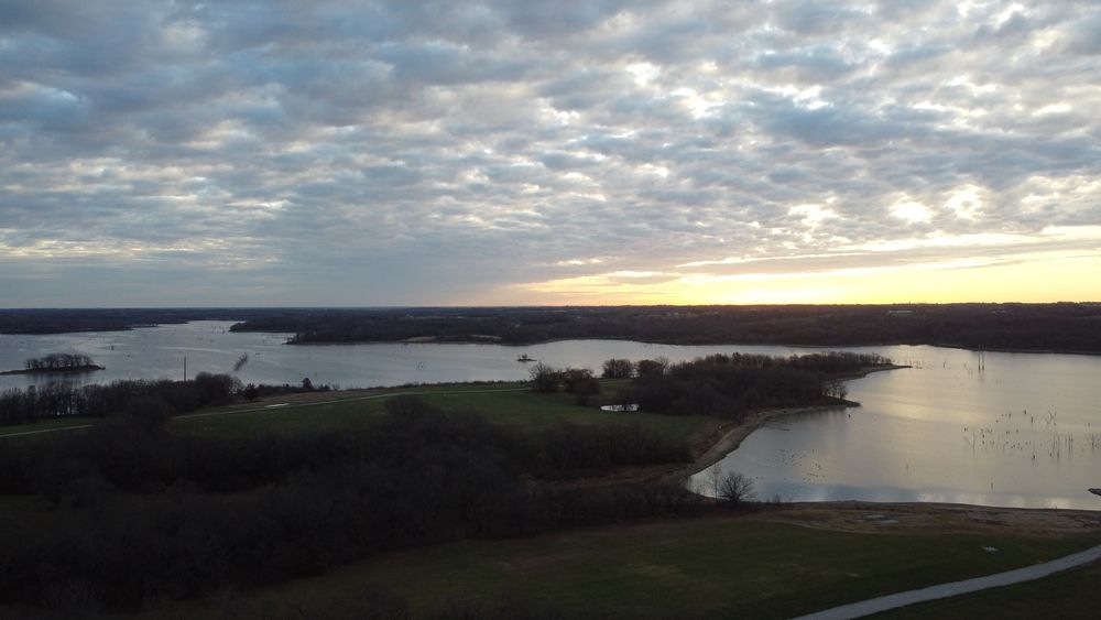 Aerial view of Smithville Lake