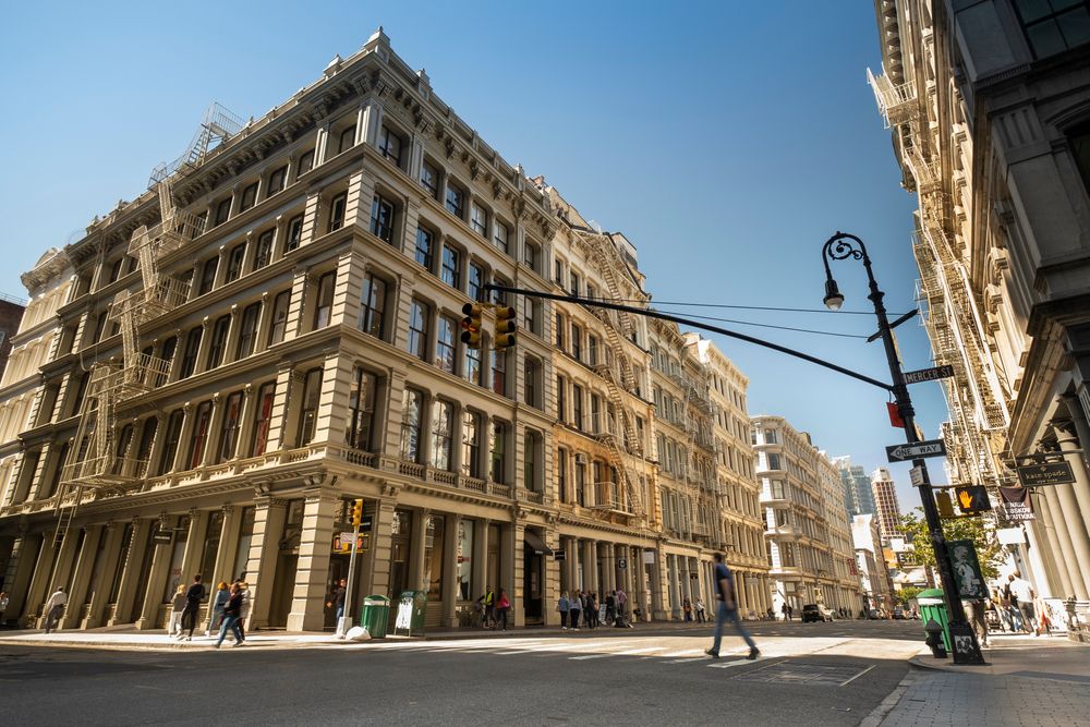 Buildings along Broome Street