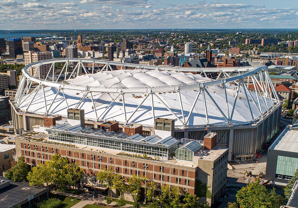 Aerial view of the Carrier Dome