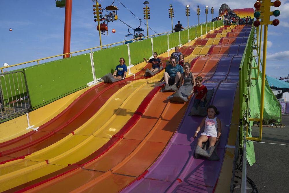 Giant slide at Great New York State Fair