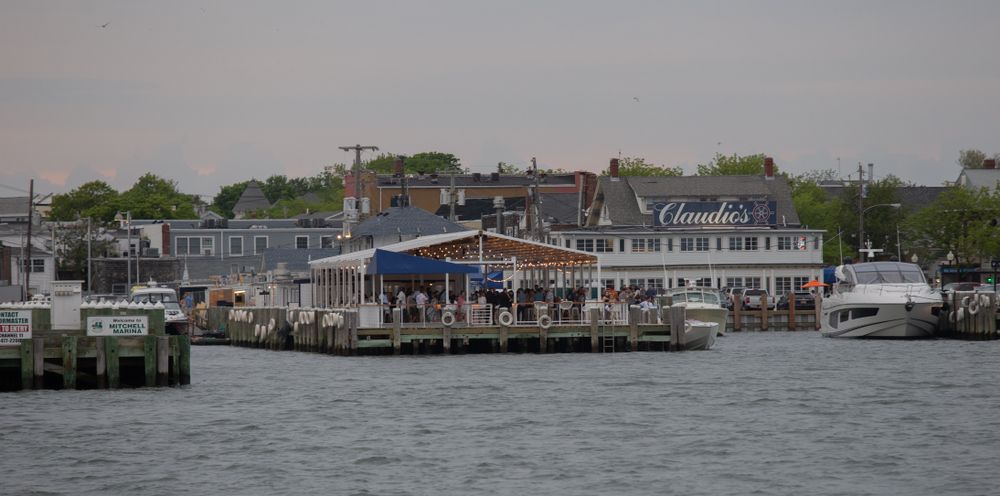 View of Greenport village from across the water