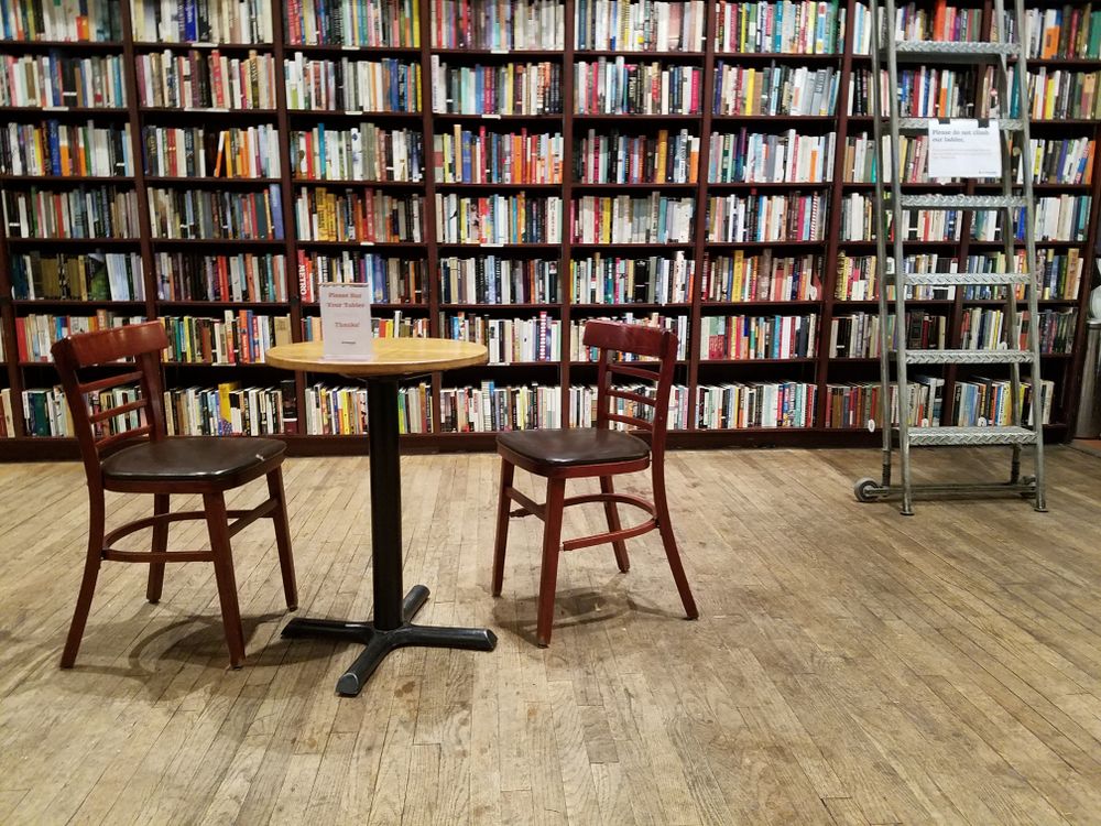 Books inside the Housing Works Bookstore Café