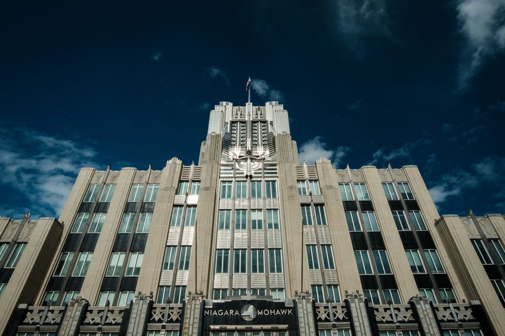 Front view of the Niagara Mohawk Building
