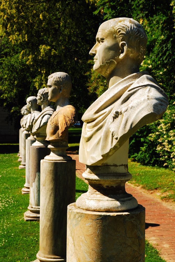 Roman sculptures at Parrish Art Museum