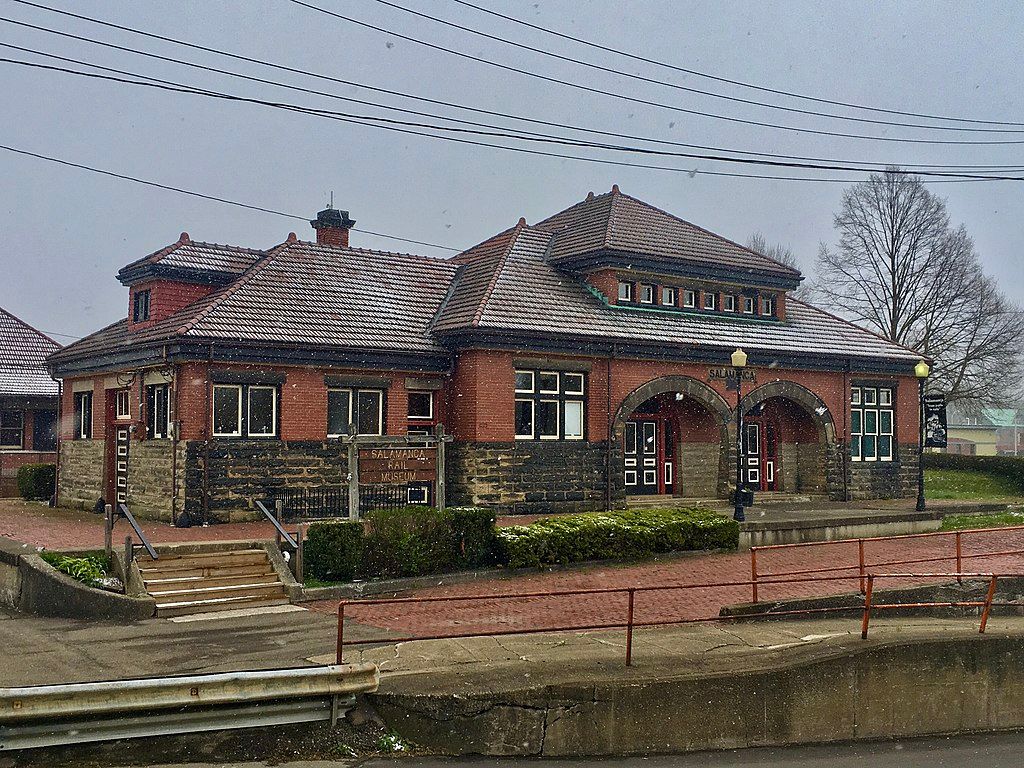 Exterior of Salamanca Rail Museum's depot