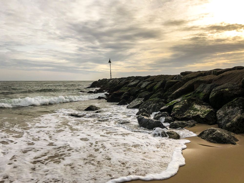 Rocky pier at Shinnecock East County Park
