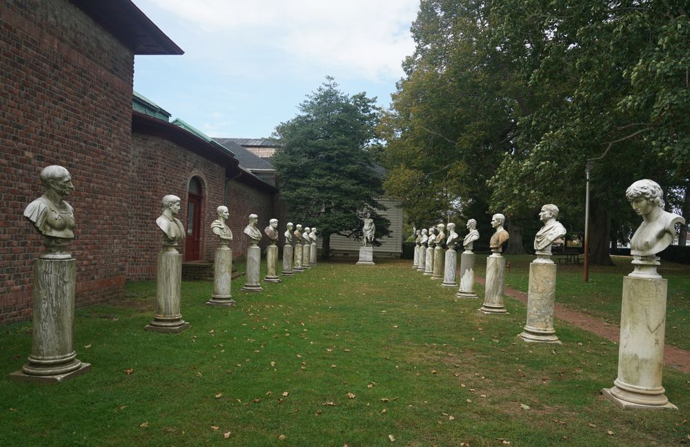 Sculptures on the grounds of Southampton Arts Center