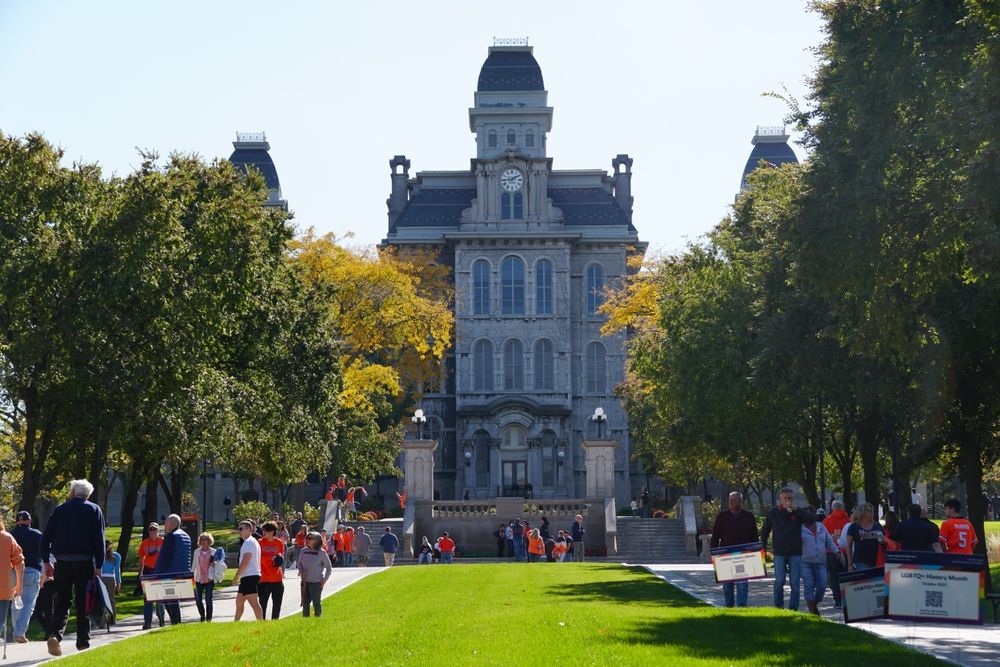 Students at Syracuse University