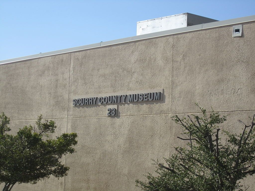 Name sign of Scurry County Museum