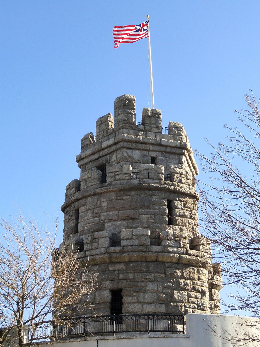 Closer view of Prospect Hill Tower