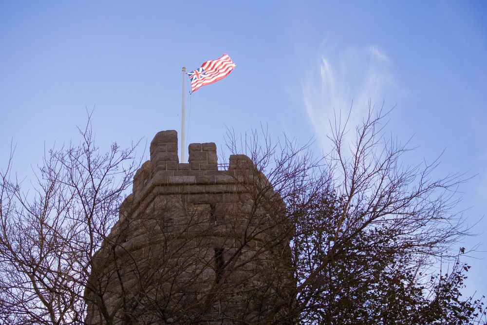 The top part of Prospect Hill Tower