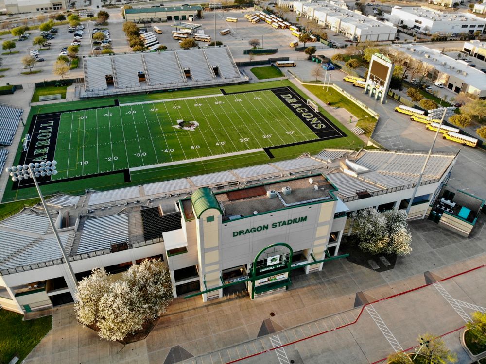 Aerial view of the Dragon Stadium